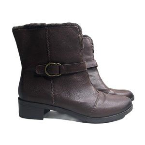 Naturalizer N5 Comfort Madera Leather Booties Brown